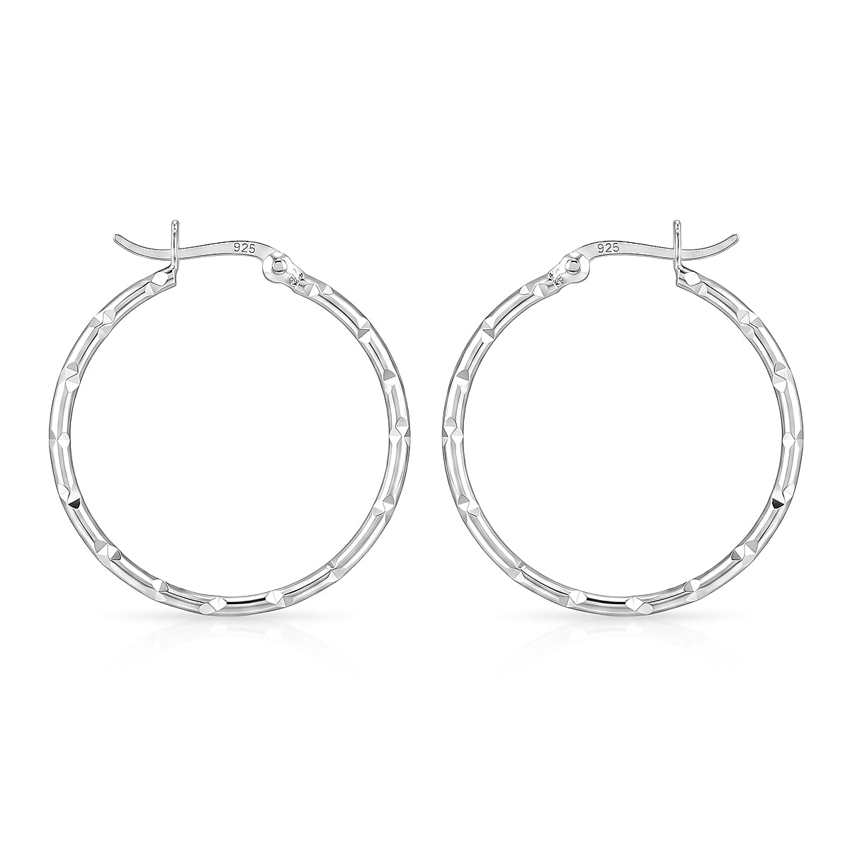 Sterling Silver Hoop Earring with Clasp