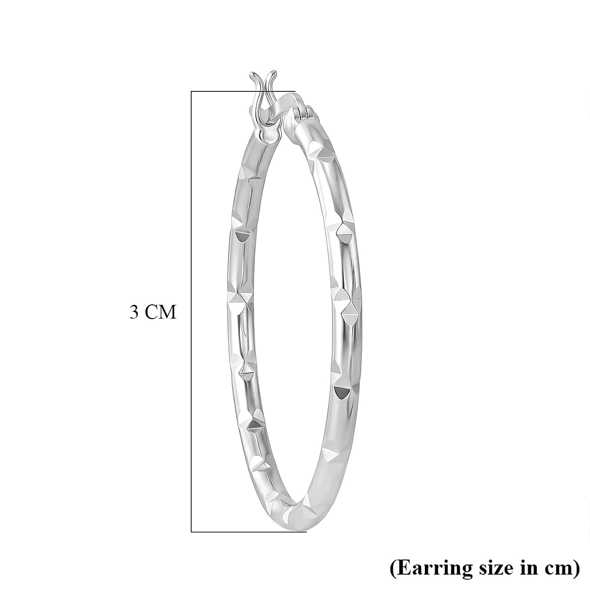 Sterling Silver Hoop Earring with Clasp