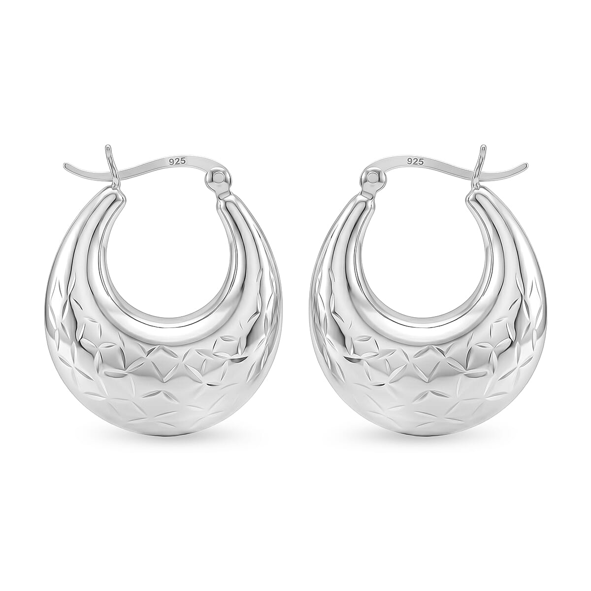 Sterling Silver Hoop Earring with Clasp