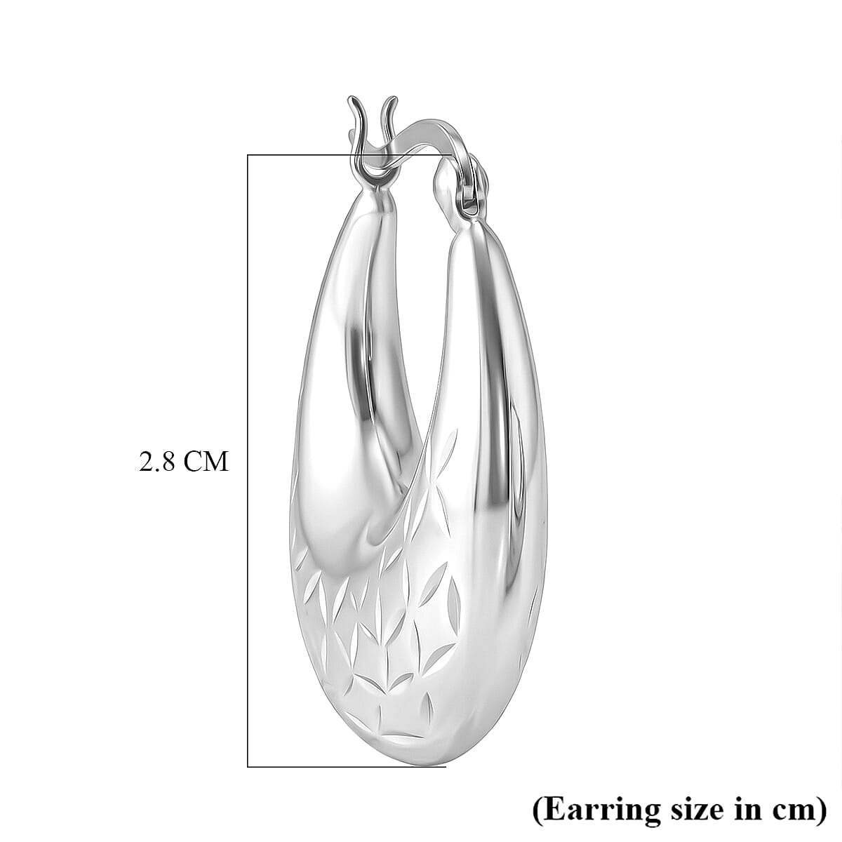 Sterling Silver Hoop Earring with Clasp