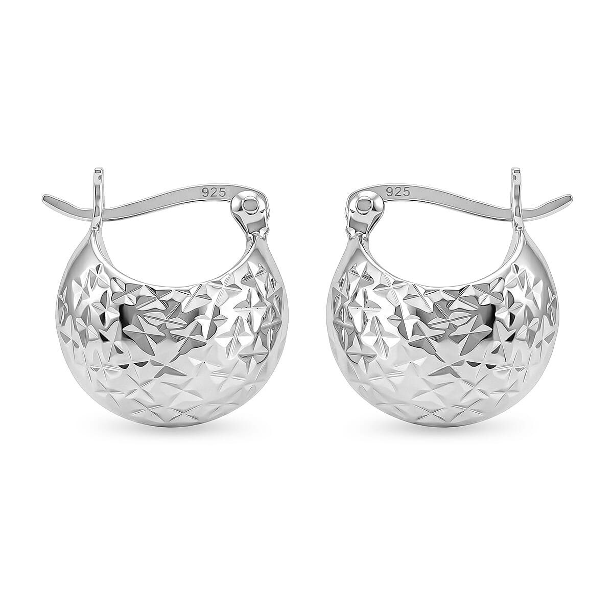 Sterling Silver Lattice Earring with Clasp