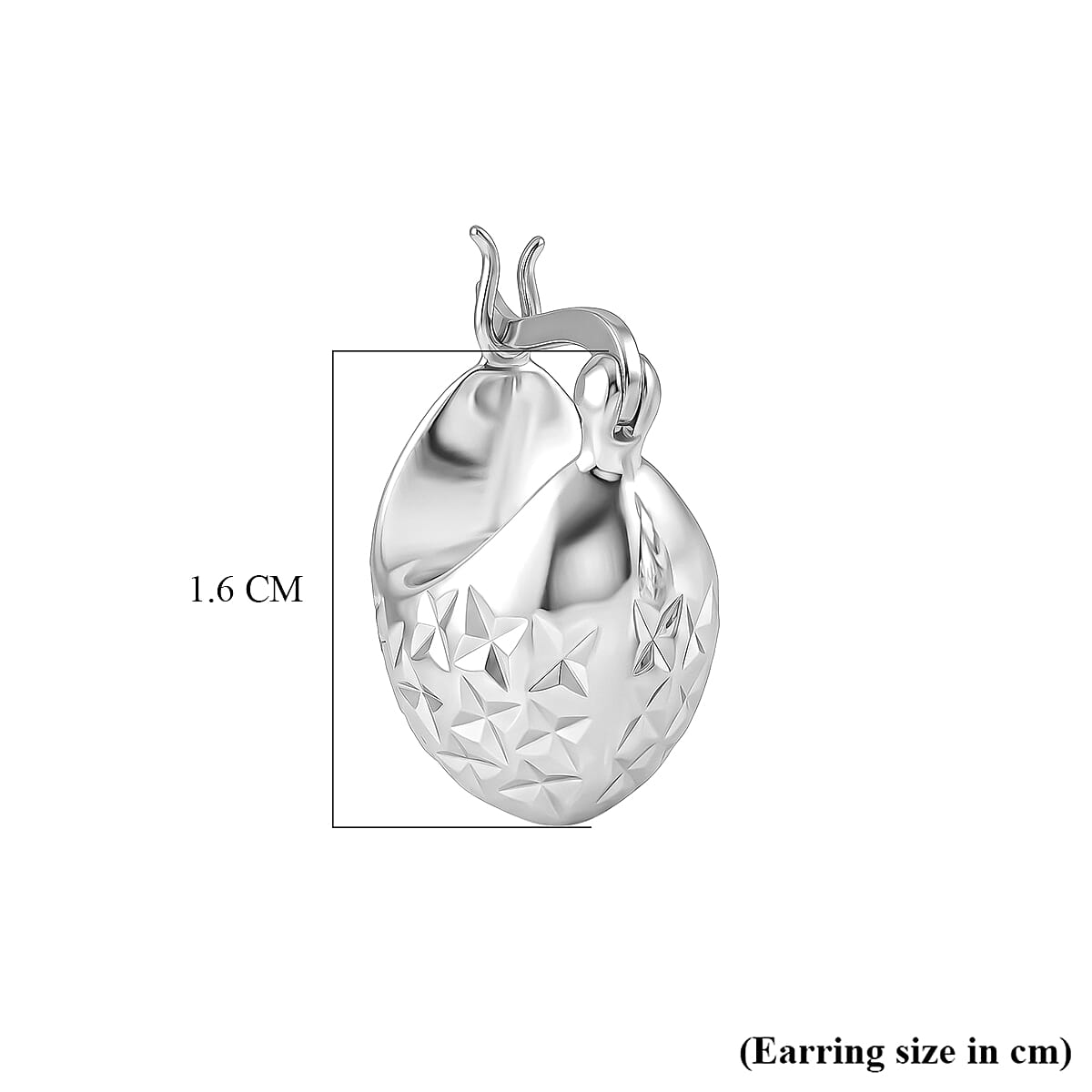 Sterling Silver Lattice Earring with Clasp