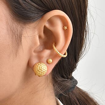 https://tjcuk.sirv.com/Products/86/2/8620651/EverTrue-Bronzella-Collection-Button-Earring-with-Omega-Clip-in-Yellow_8620651_2.jpg?w=342&h=342