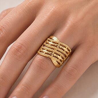 https://tjcuk.sirv.com/Products/86/2/8620652/EverTrue-Bronzella-Collection-Crossover-Band-Ring-in-Yellow-Gold-Tone_8620652_1.jpg?w=342&h=342