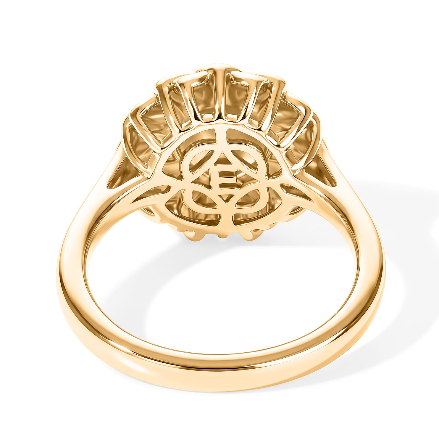 EverTrue Bronzella Collection - Floral Ring in Yellow Gold Tone