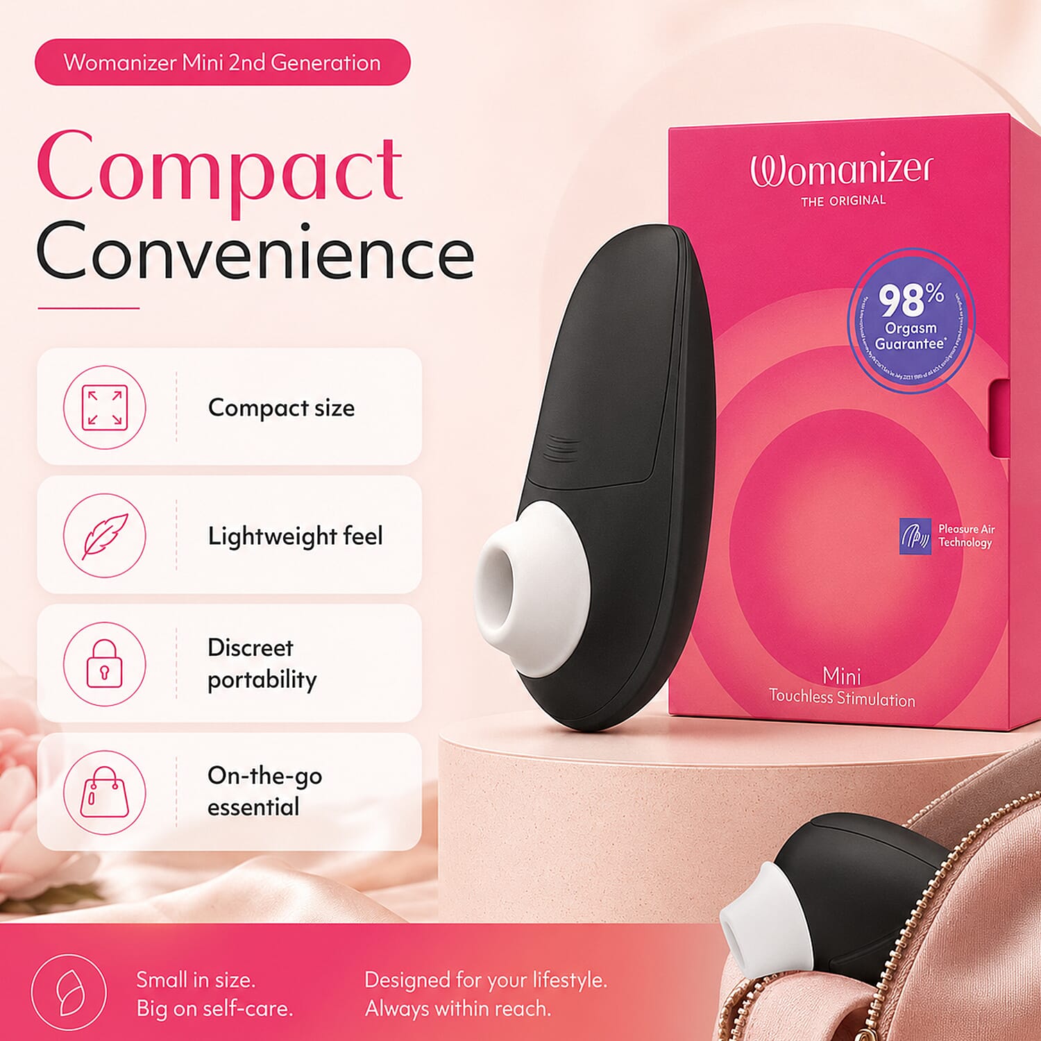 Womanizer Mini 2nd Generation International - Black