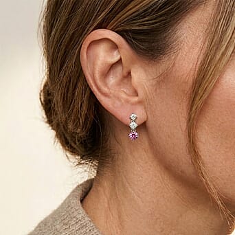 https://tjcuk.sirv.com/Products/86/2/8622111/D-Joy-Pink-Moissanite-Moissanite-Drop-Earring-with-Push-Back-in-Rhodiu_8622111_1.jpg?w=342&h=342