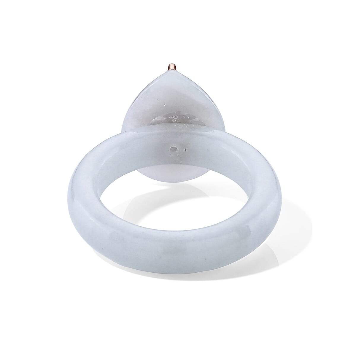 D'Joy White Jade, Moissanite, Pink Moissanite Fancy Ring Sterling Silver  31.290  Ct.