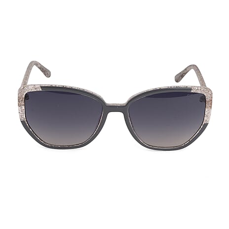 GUESS 7882 20b - Ladies Square Grey & Gold Plastic Sunglasses