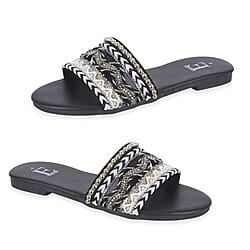 Gypsy Ladies Beaded Boho Band Open Casual Flat Sandals