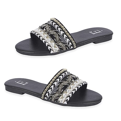 TJC Special Ladies Sandal (Size - 4) - Black