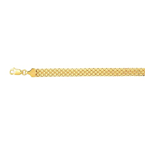 Live From Vegas- 9K Yellow Gold Bismark Bracelet (Size - 7.5)