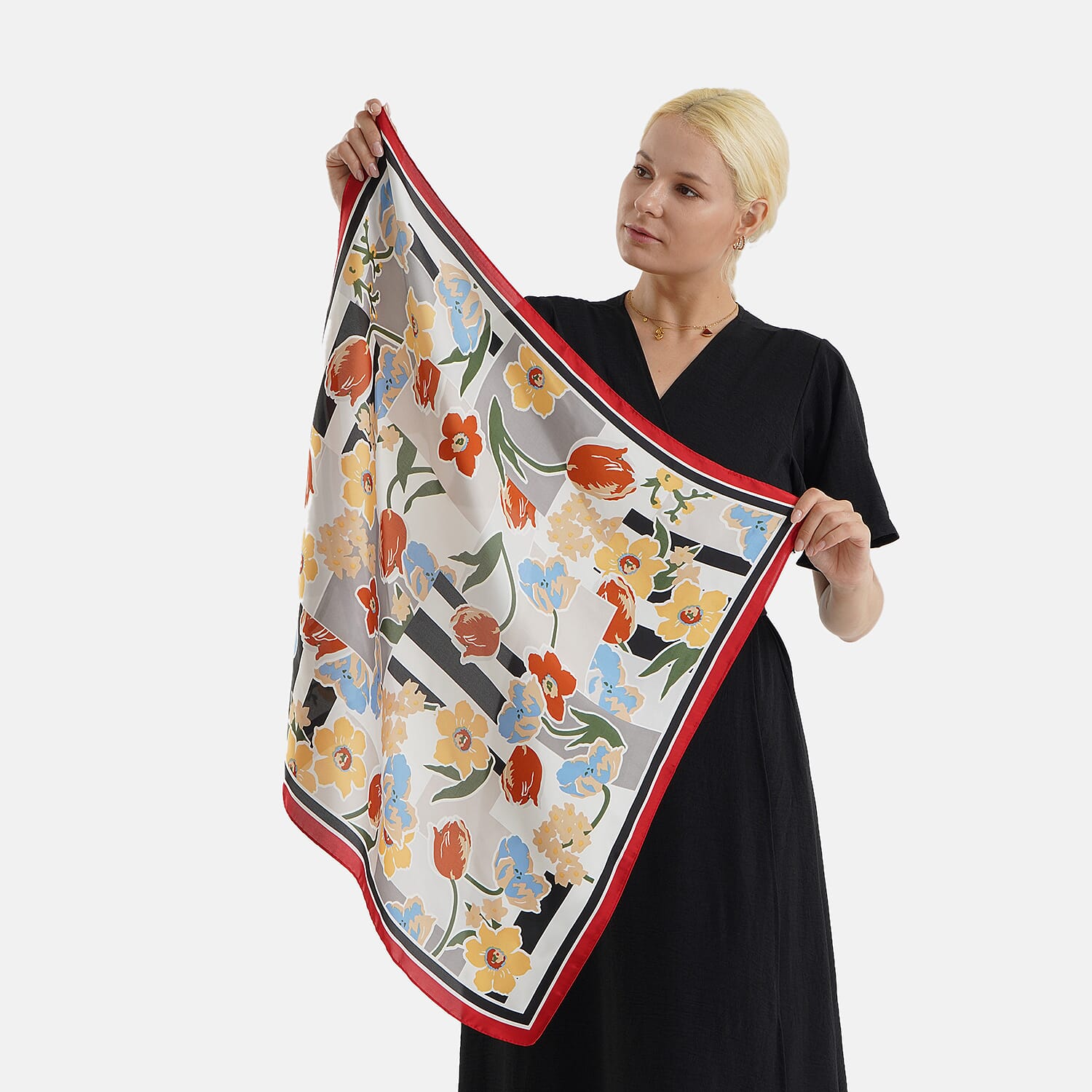 Pack of 2 - Printed Square Scarves