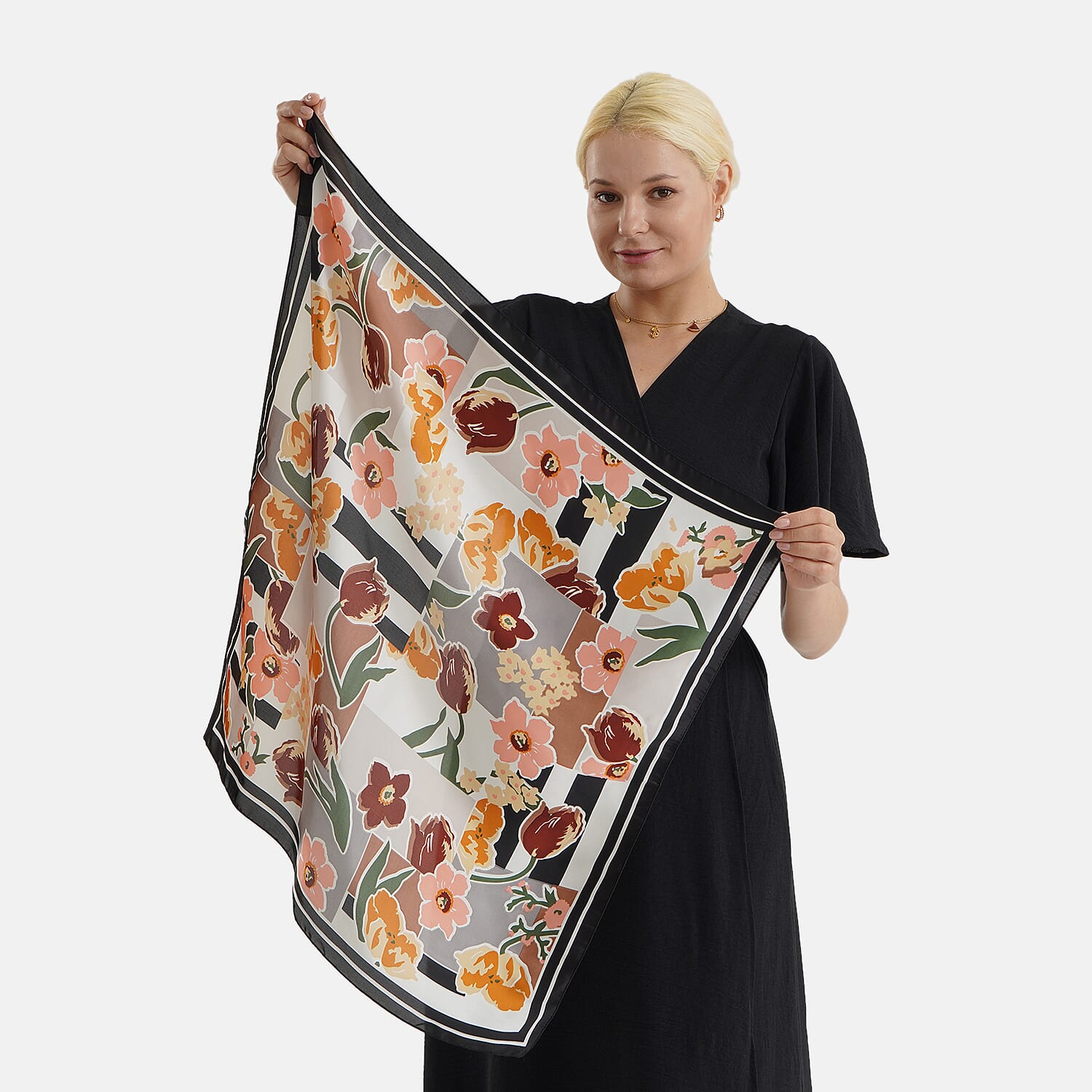 Pack of 2 - Printed Square Scarves