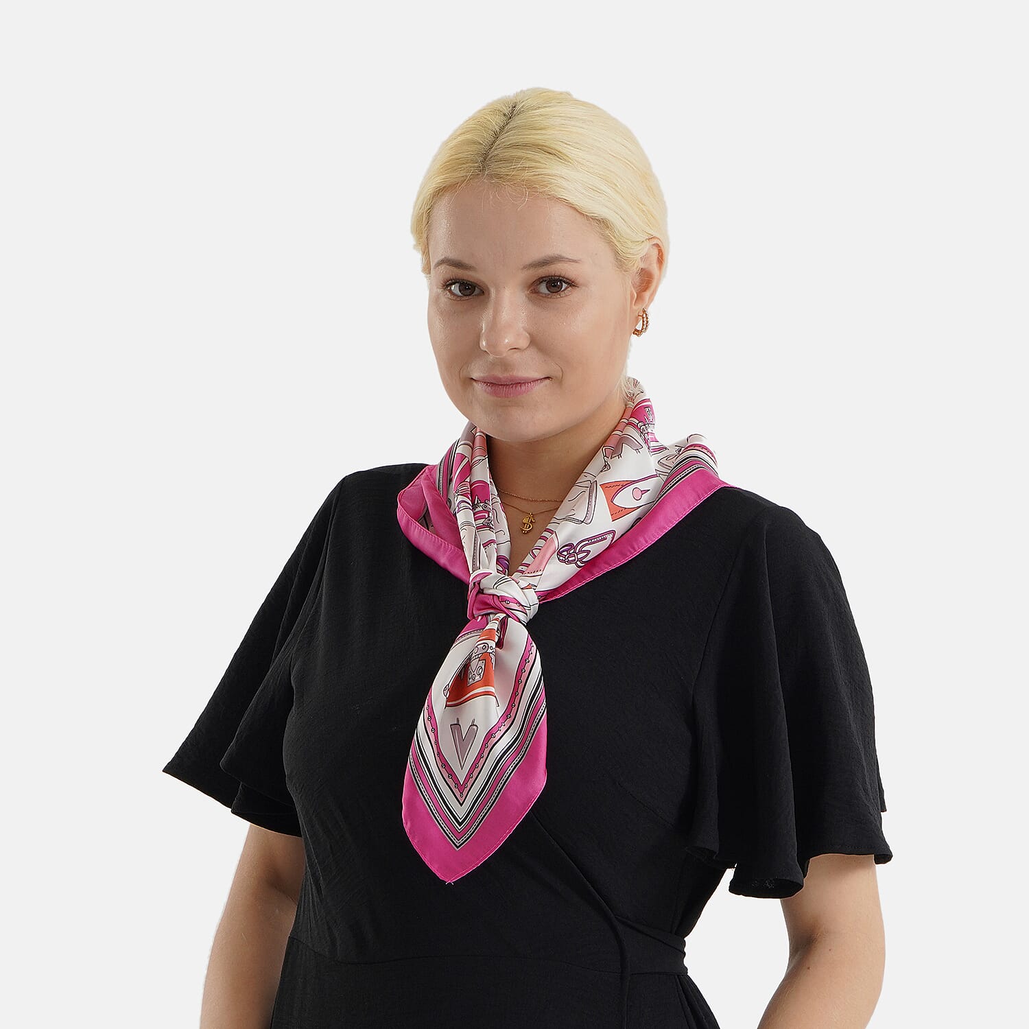 Pack of 2 - Printed Square Scarves