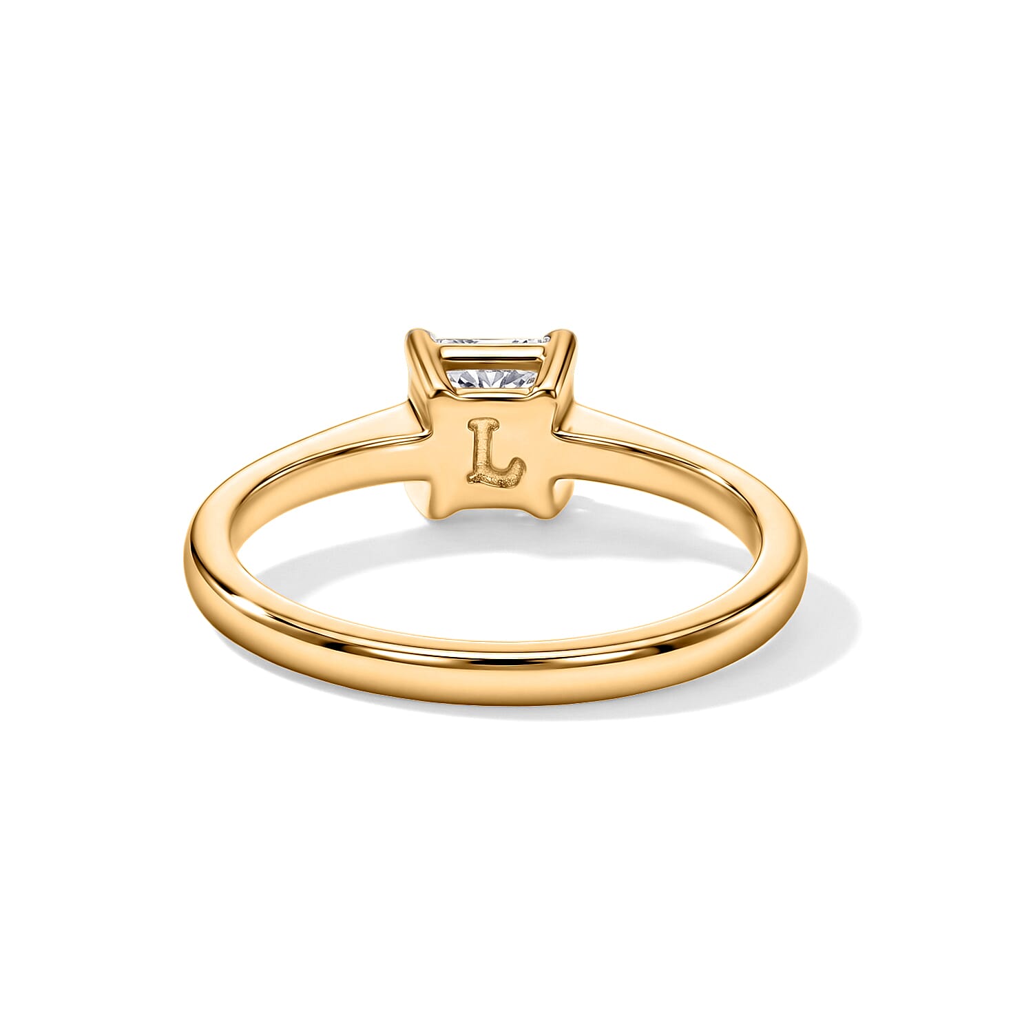 Luxuriant - Lab Grown Diamond (SI-G-H) Solitaire Ring in 18K Vermeil Yellow Gold Plated Sterling Silver 1.00 Ct.