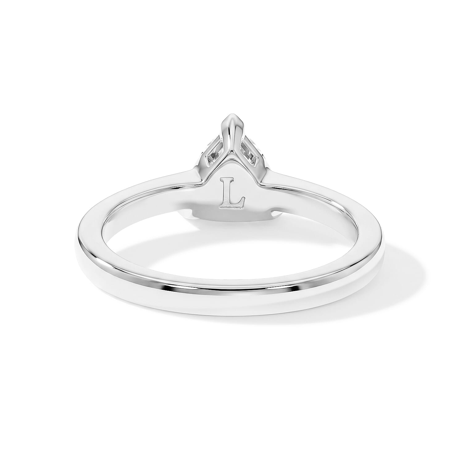 Luxuriant - Lab Grown Diamond (SI-G-H) Trillion Cut Solitaire Ring in Rhodium Overlay Sterling Silver 1.00 Ct.