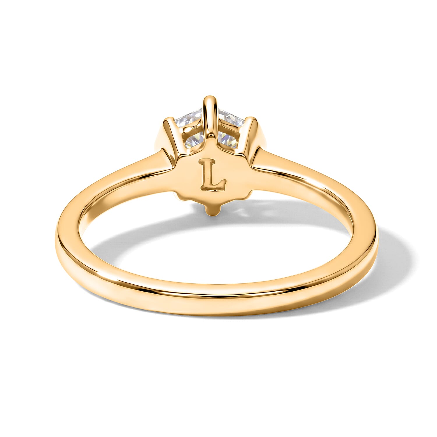 Luxuriant - Lab Grown Diamond (SI-G-H) Solitaire Ring in 18K Vermeil Yellow Gold Plated Sterling Silver 1.00 Ct.