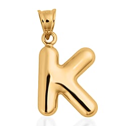 9K Yellow Gold C Initial Pendant