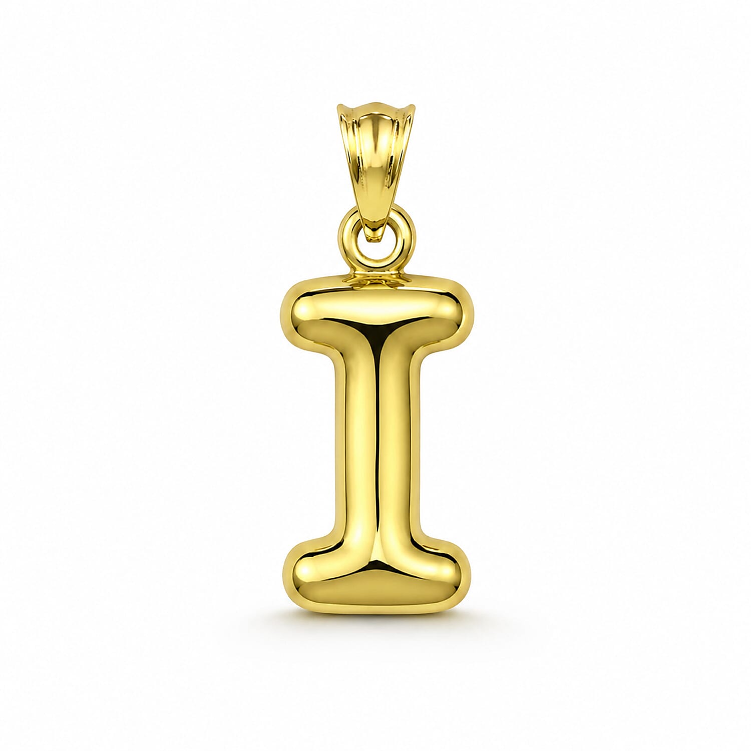 9K Yellow Gold I Initial Pendant