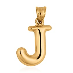 9K Yellow Gold C Initial Pendant