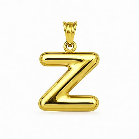 9K Yellow Gold Letter Z Initial Pendant