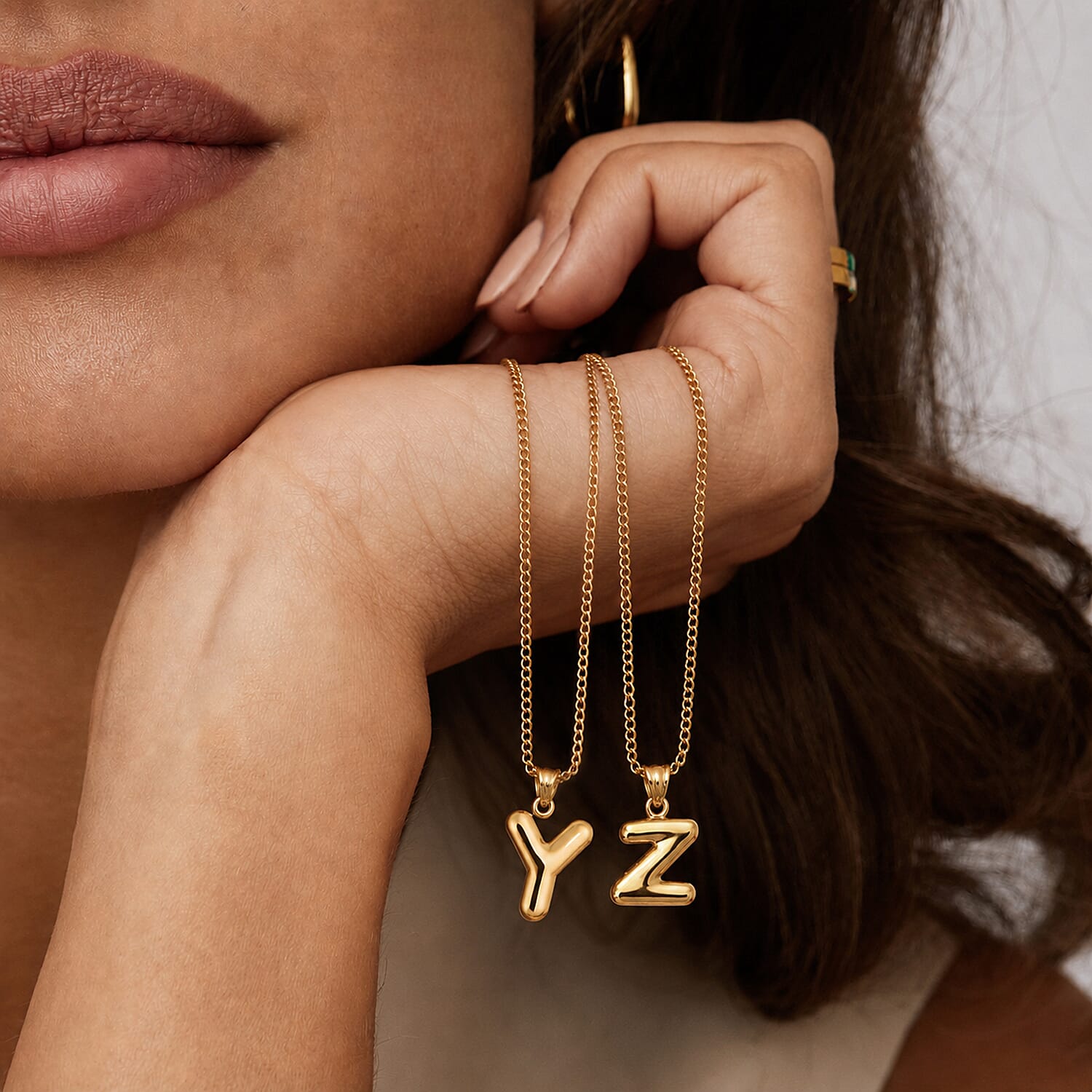 9K Yellow Gold Z Initial Pendant