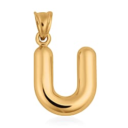 9K Yellow Gold C Initial Pendant