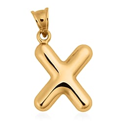 9K Yellow Gold C Initial Pendant