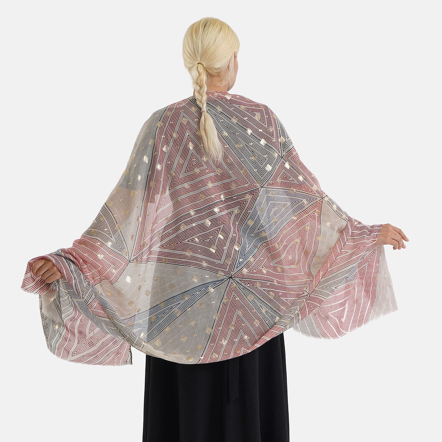 Printed Multi-Colour Fashion Scarf