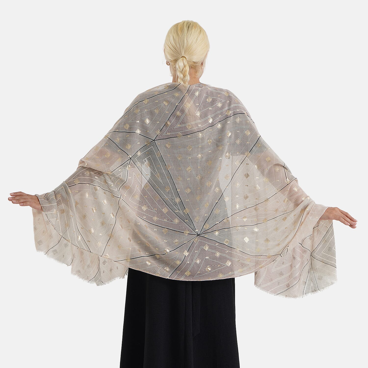 Printed Multi-Colour Fashion Scarf