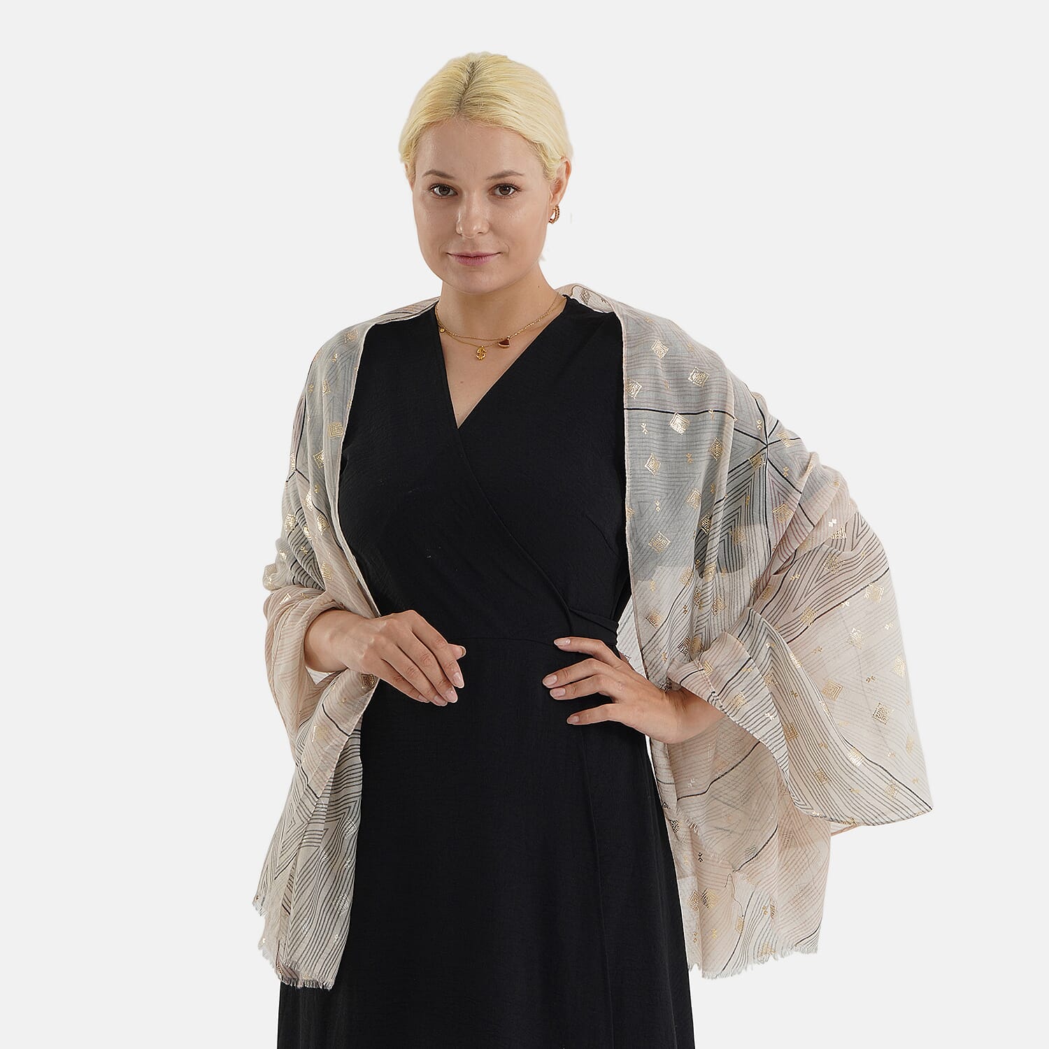 Printed Multi-Colour Fashion Scarf