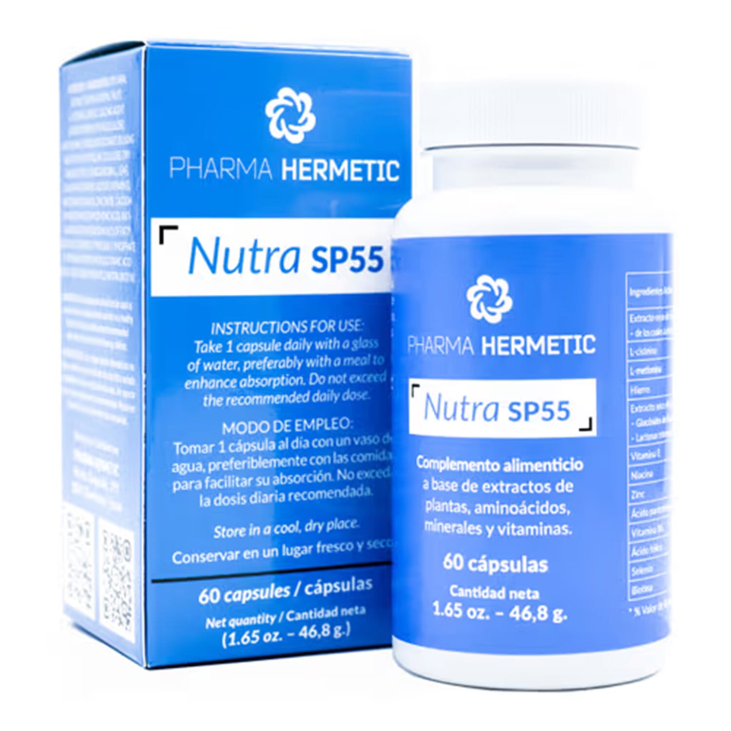 NEW Pharma Hermetic Nutra SP55 Supplement - 60 Capsules