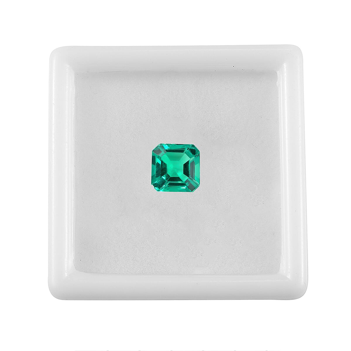 JCK Vegas Close Out- AAA Lab Grown Columbian Emerald Octagon Gemstone (7x7 mm) 1.25 Ct.