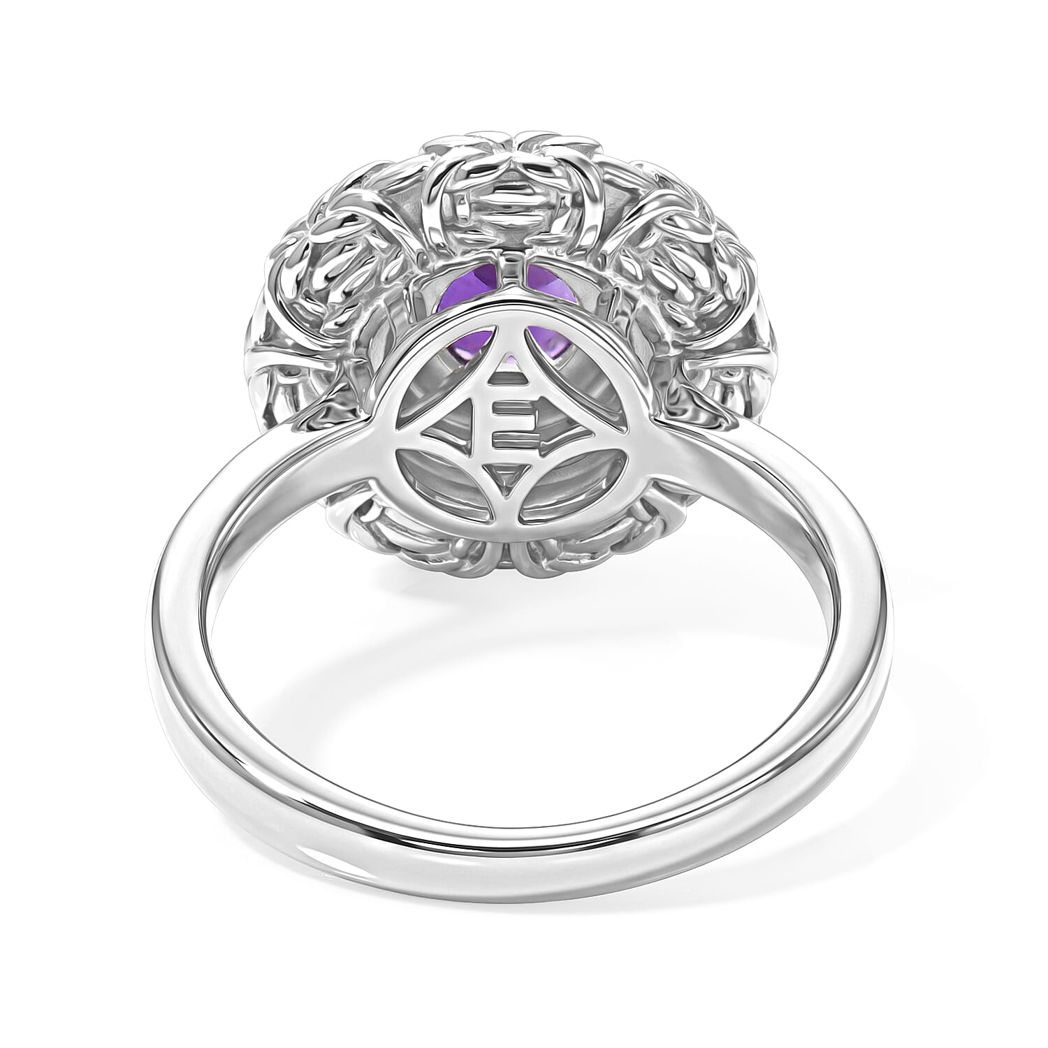 EverTrue - Solitaire Rosette Ring