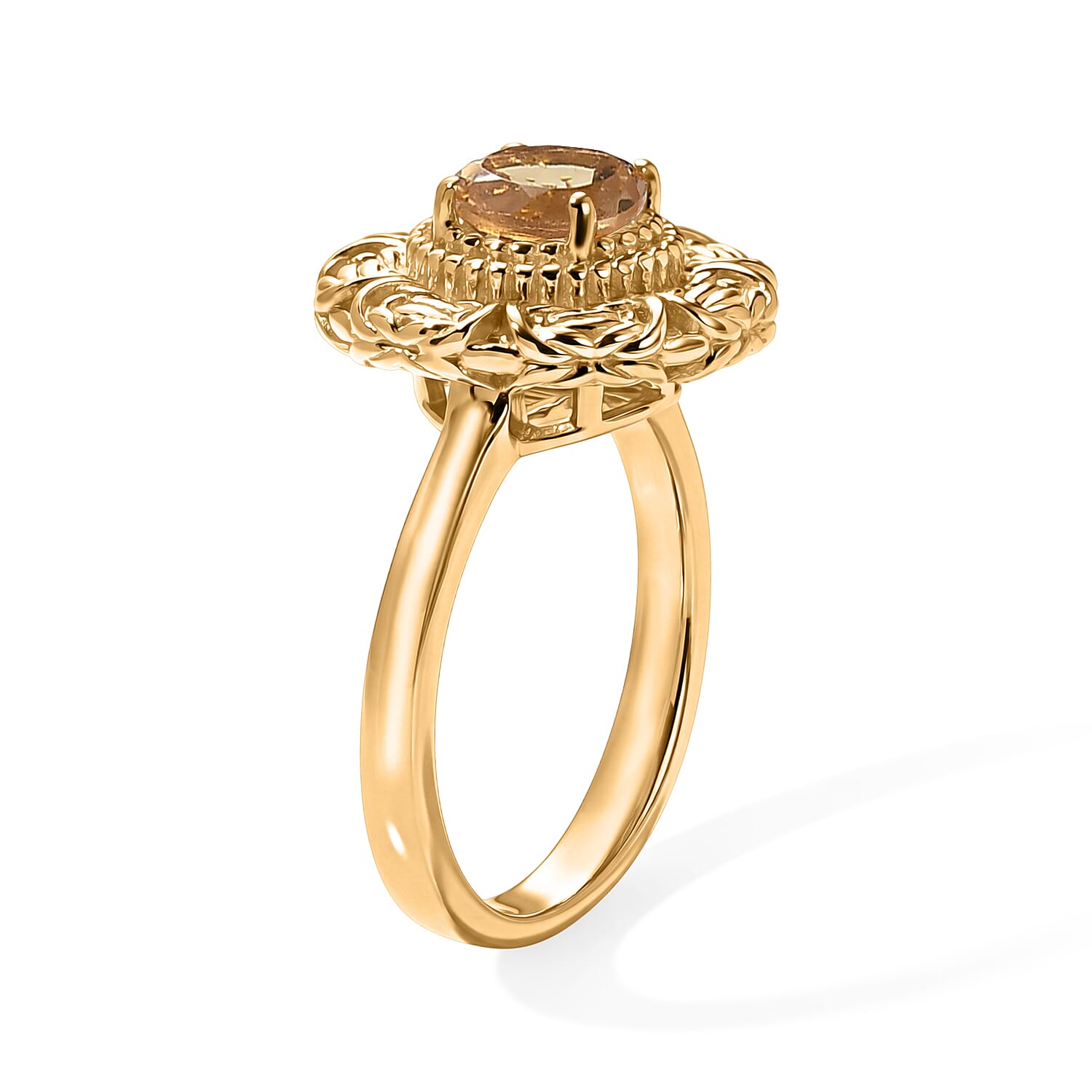 EverTrue - Solitaire Rosette Ring