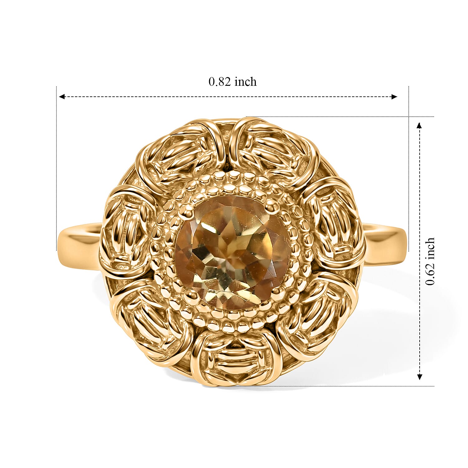 EverTrue - Solitaire Rosette Ring