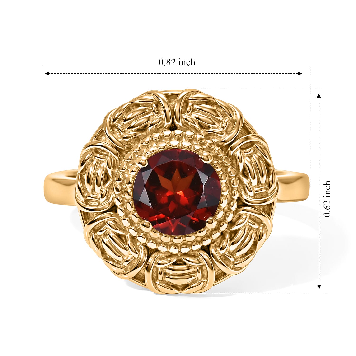 EverTrue - Solitaire Rosette Ring