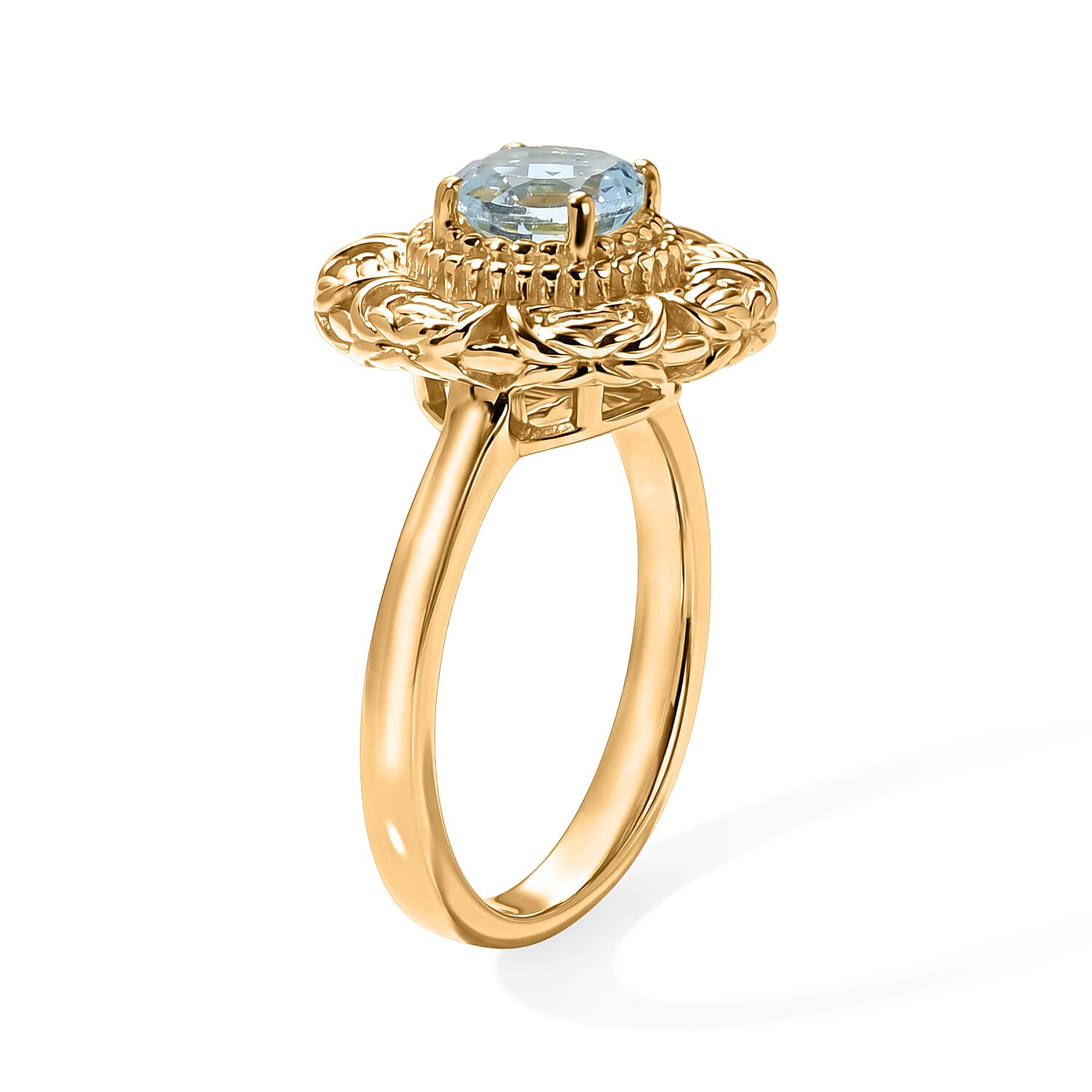 EverTrue - Solitaire Rosette Ring