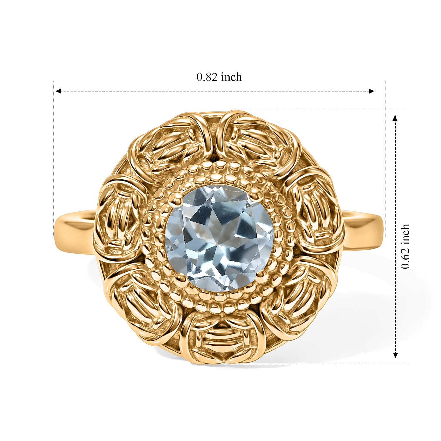 EverTrue - Solitaire Rosette Ring
