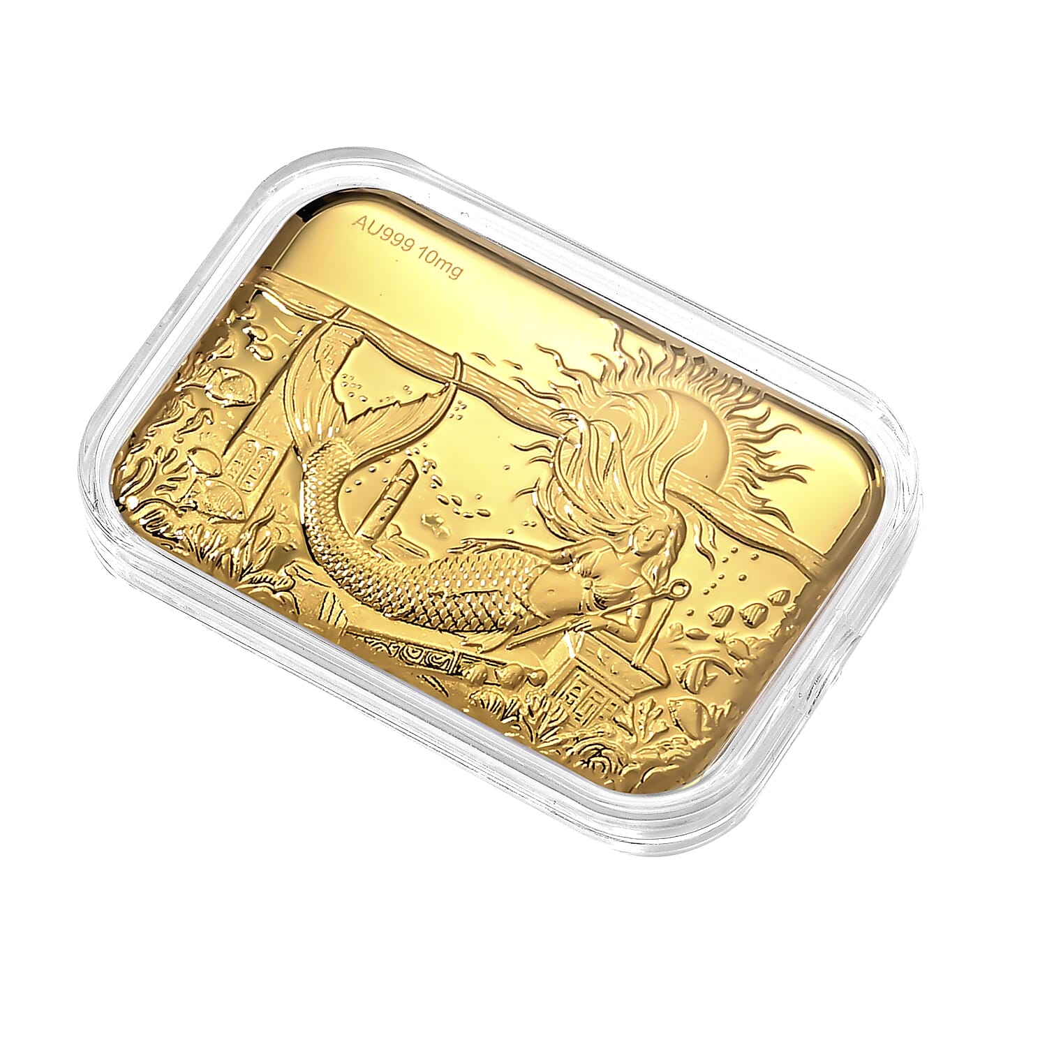 24K Yellow Gold Traditional Koi Fish Collectible (31x45.5 mm)