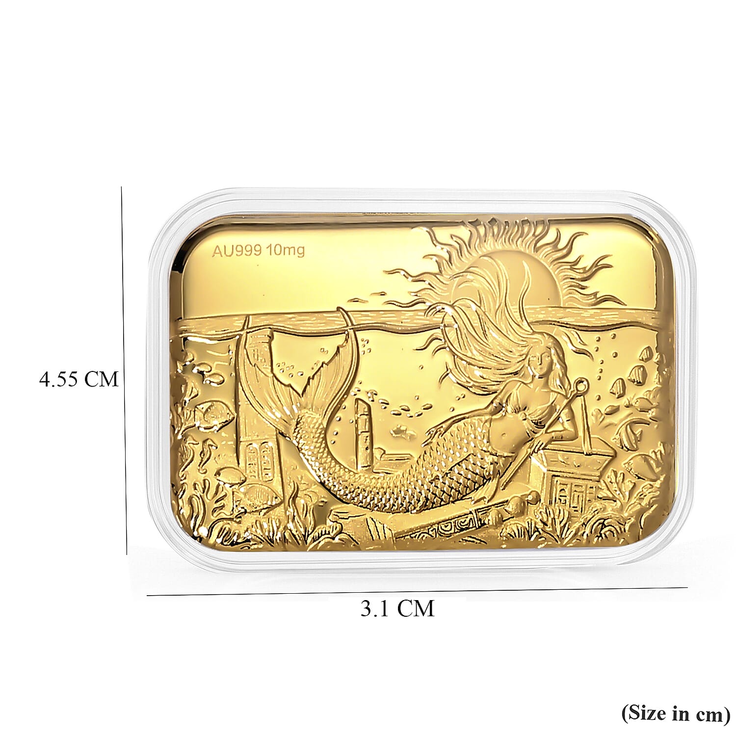 24K Yellow Gold Traditional Koi Fish Collectible (31x45.5 mm)