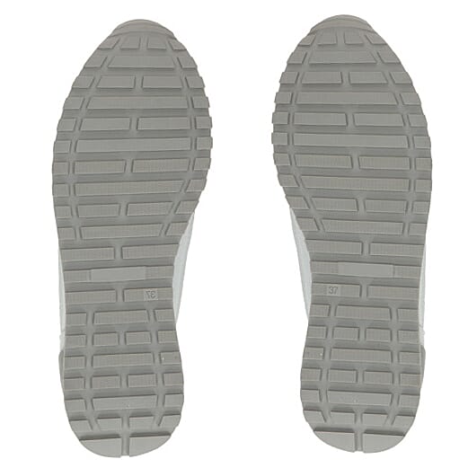 Caprice Womens Wide Fit Leather Trainers (Size 4) - White Deer