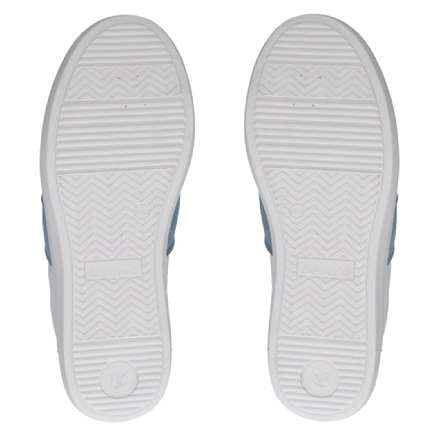 Caprice Gianna Womens Low Top Lace-Up Casual Sneakers (Size 4) - White Blue