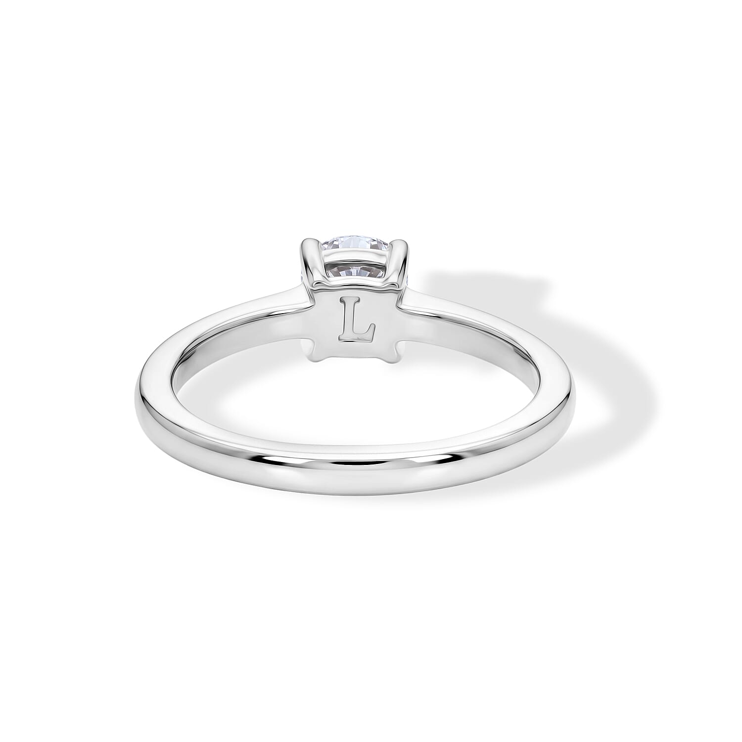 Luxuriant Lab Grown Diamond Ring in Rhodium OverlaySterling Silver  1.033  Ct.