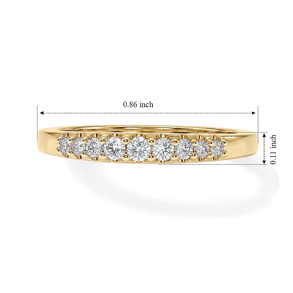 LUXURIANT - Lab Grown Diamond (SI-G-H) Band Ring in Sterling Silver