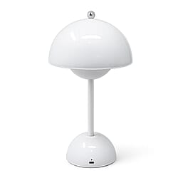 Rechargeable Cordless Portable LED Mushroom Desk Lamp & Nightlight - Sky Blue