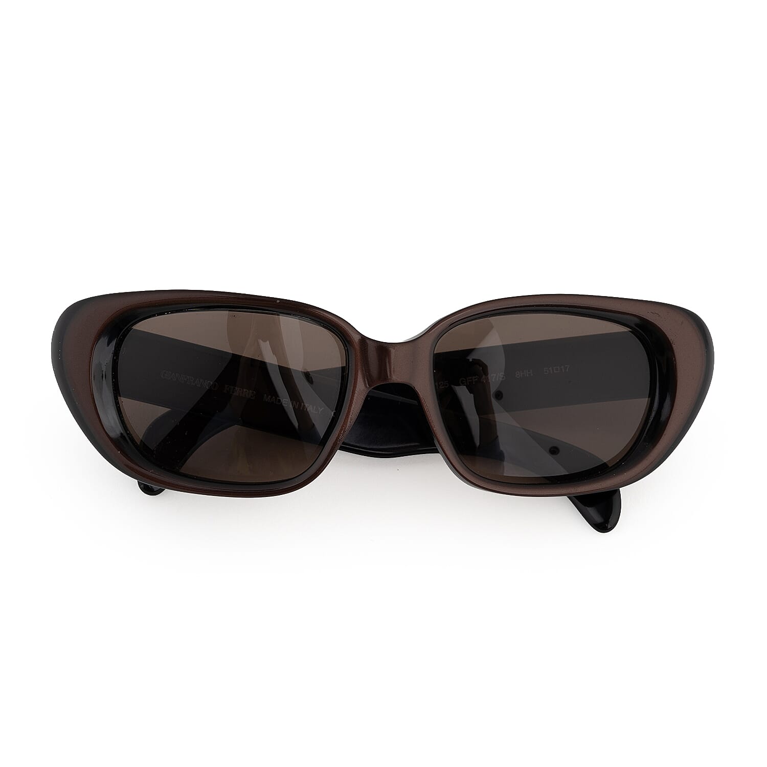 Gianfranco Ferre 417 8HH Brown Square Certified Vintage Sunglasses