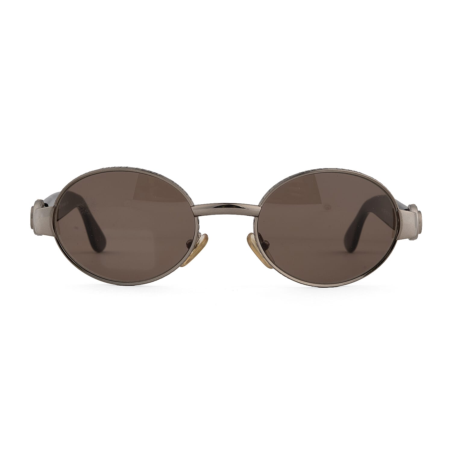 Gianfranco Ferre Vintage Silver Oval Sunglasses - Mod Gff 421-S