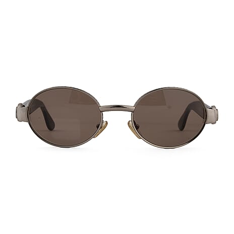 Gianfranco Ferre Vintage Silver Oval Sunglasses - Mod Gff 421-S